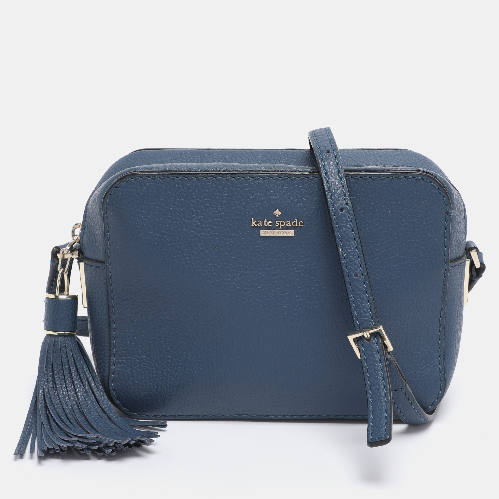 

Kate Spade Blue Leather Kingston Drive Arla Crossbody Bag