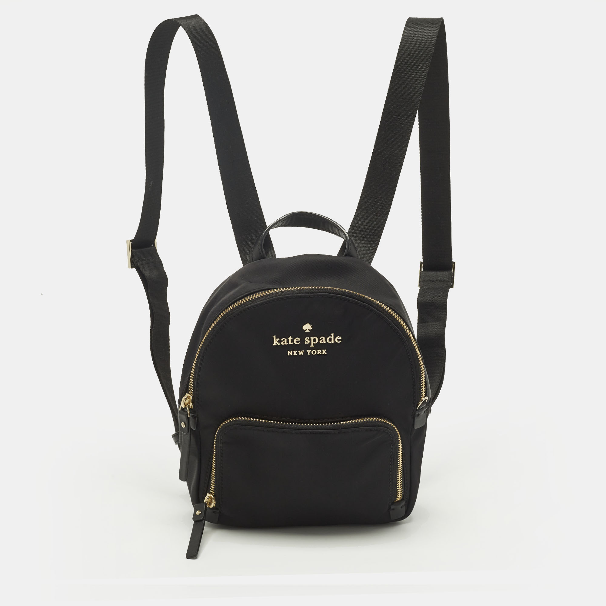 Pre-owned Kate Spade Black Nylon Watson Lane Hartley Backpack