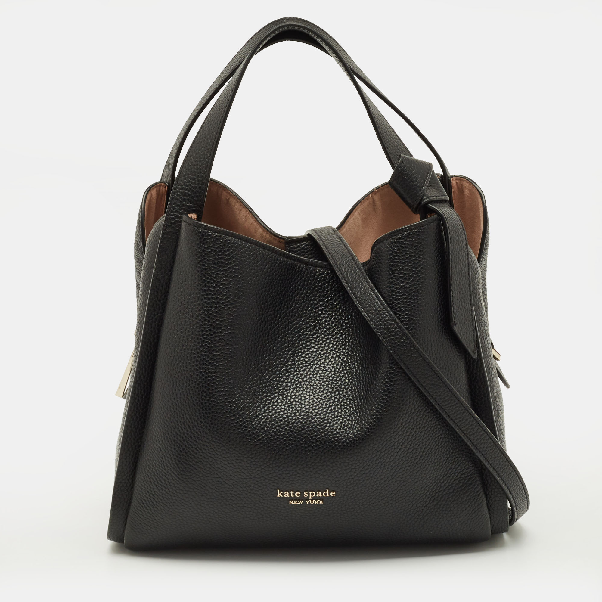 

Kate Spade Knott  Black Leather Crossbody Tote
