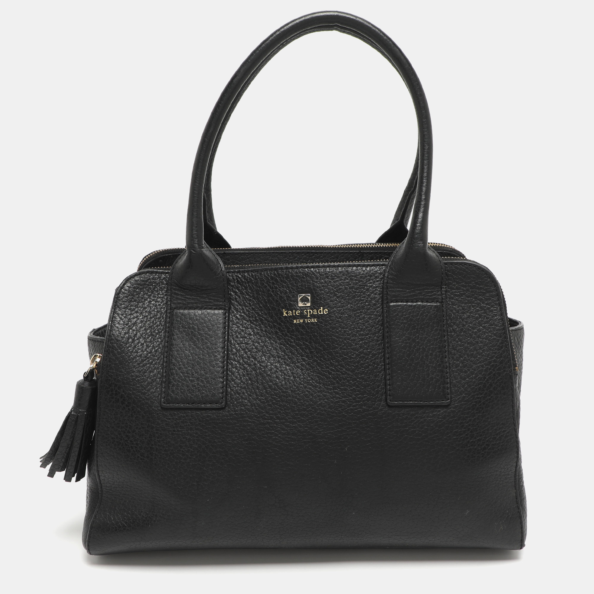 

Kate Spade Southport Avenue Lydia Black Leather Satchel