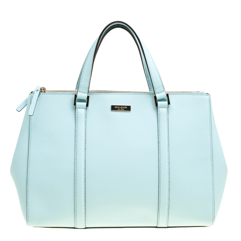 Kate Spade Mint Green Leather Newberry Lane Loden Top Handle Bag Kate ...