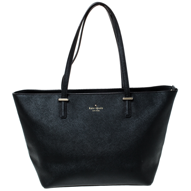 Pre Owned Kate Spade Black Leather Harmony Tote