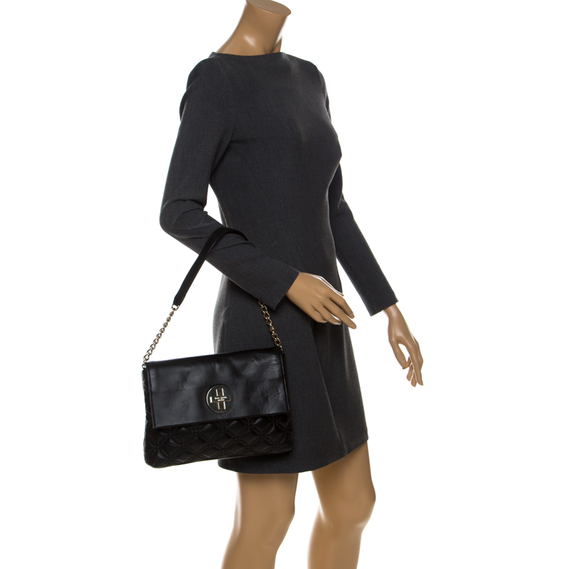 

Kate Spade Black Quilted Leather Astor Court Flap Shoulder Bag