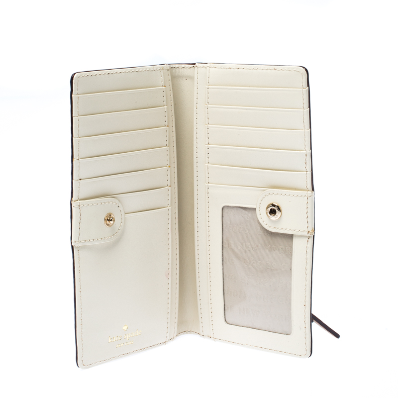 

Kate Spade Cream Leather Flap Wallet