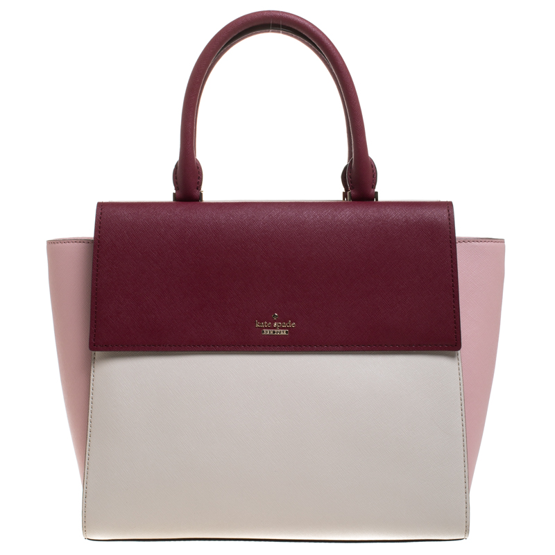 Kate Spade Multicolor Leather Flap Satchel