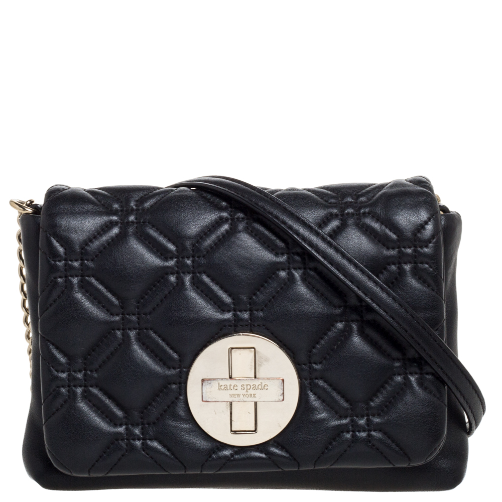 

Kate Spade Black Leather Astor Court Naomi Crossbody Bag