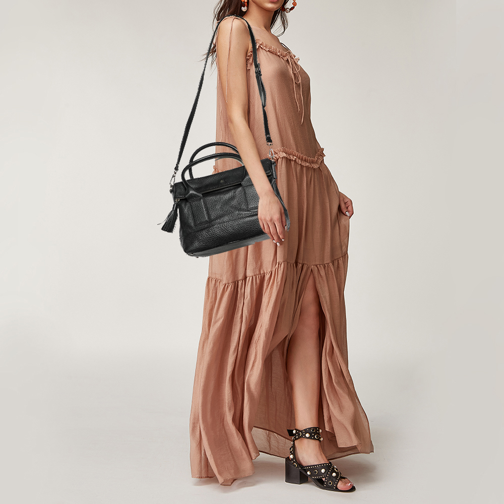 

Kate Spade Black Leather Top Handle Bag