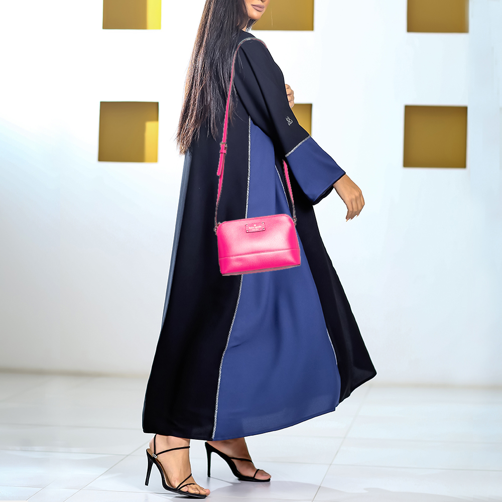 

Kate Spade Fuchsia Leather Crossbody Bag, Pink