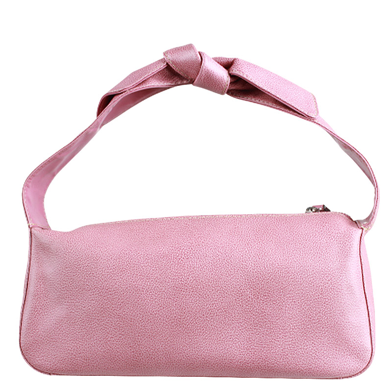 

Kate Spade Pink Leather Bow Strap Hobo