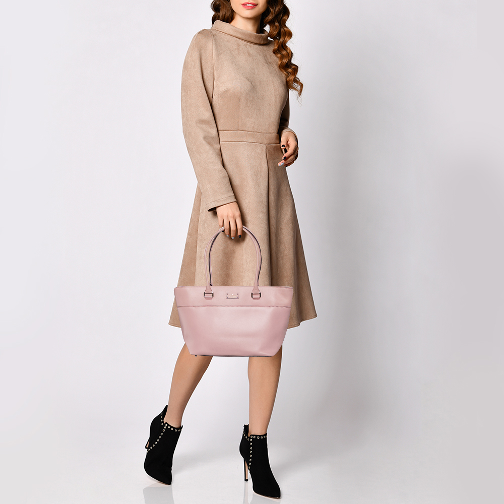 

Kate Spade Light Pink Leather Tote