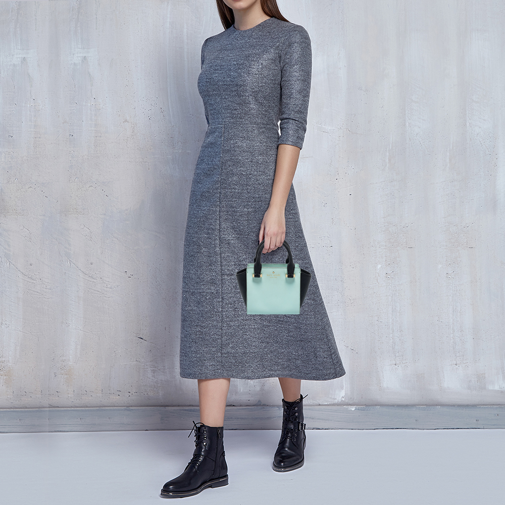 

Kate Spade Green/Black Leather Tote