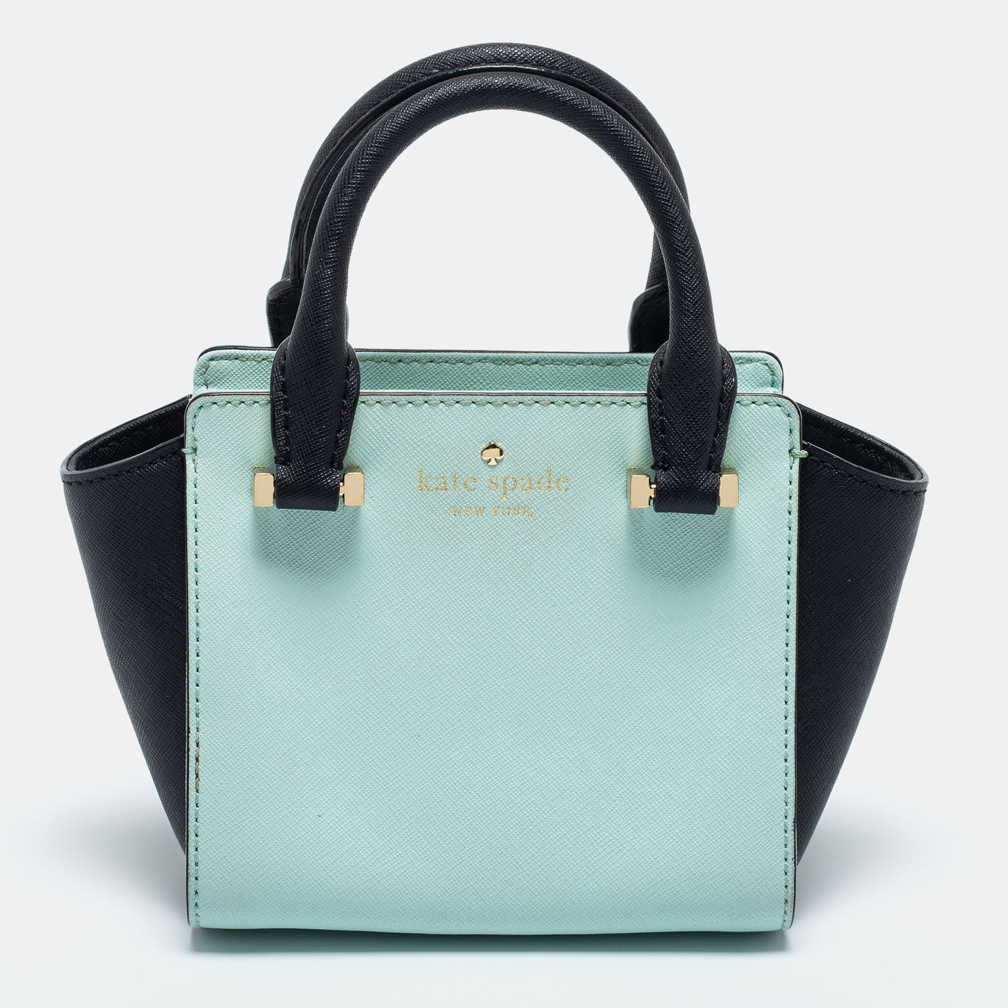 Pre-owned Kate Spade Green/black Leather Tote