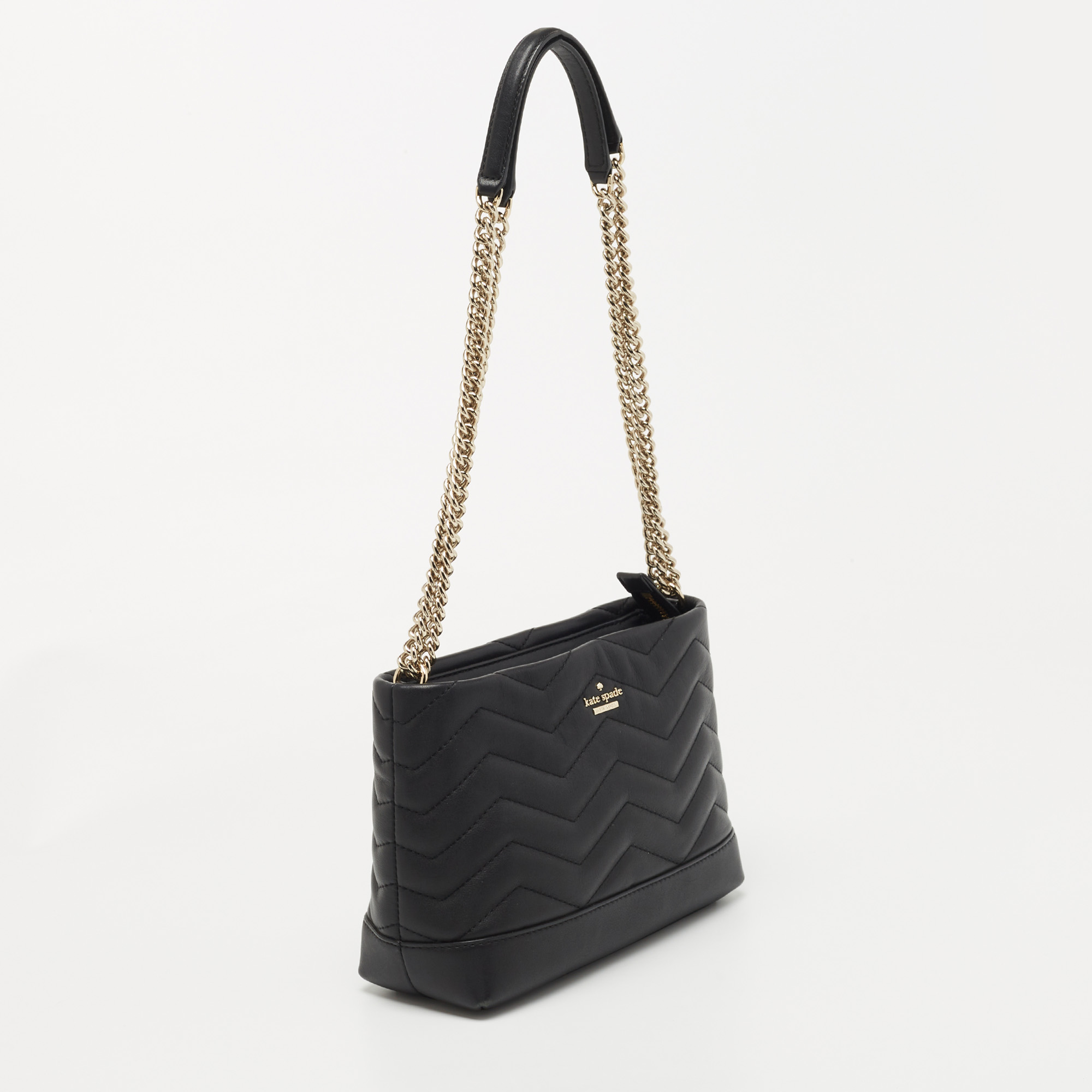 

Kate Spade Black Quilt Leather Reese Chain Shoulder Bag