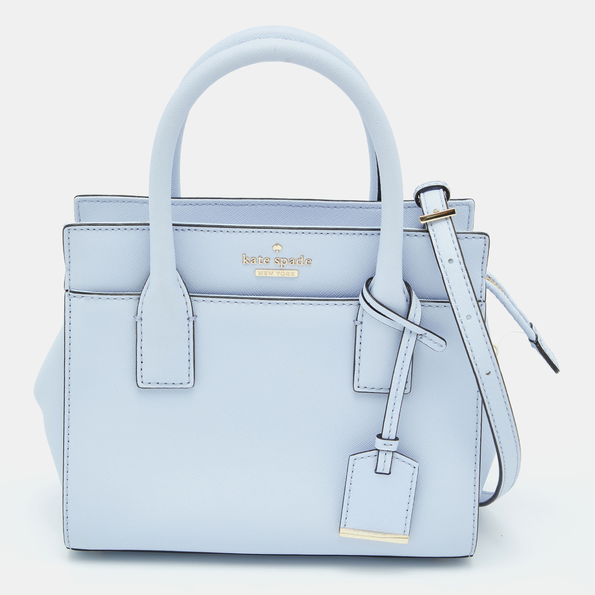 Pre-owned Kate Spade Light Blue Leather Cameron Street Candace Tote