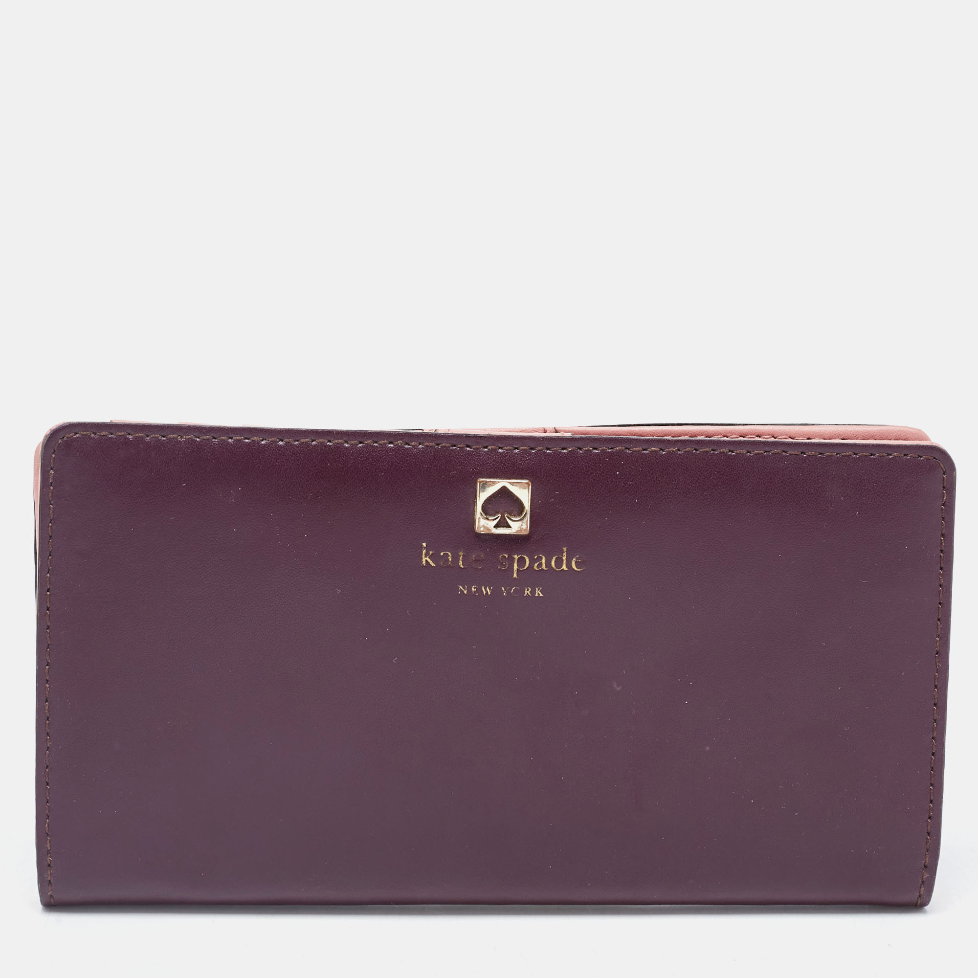 

Kate Spade Purple/Pink Leather Adel Bifold Wallet