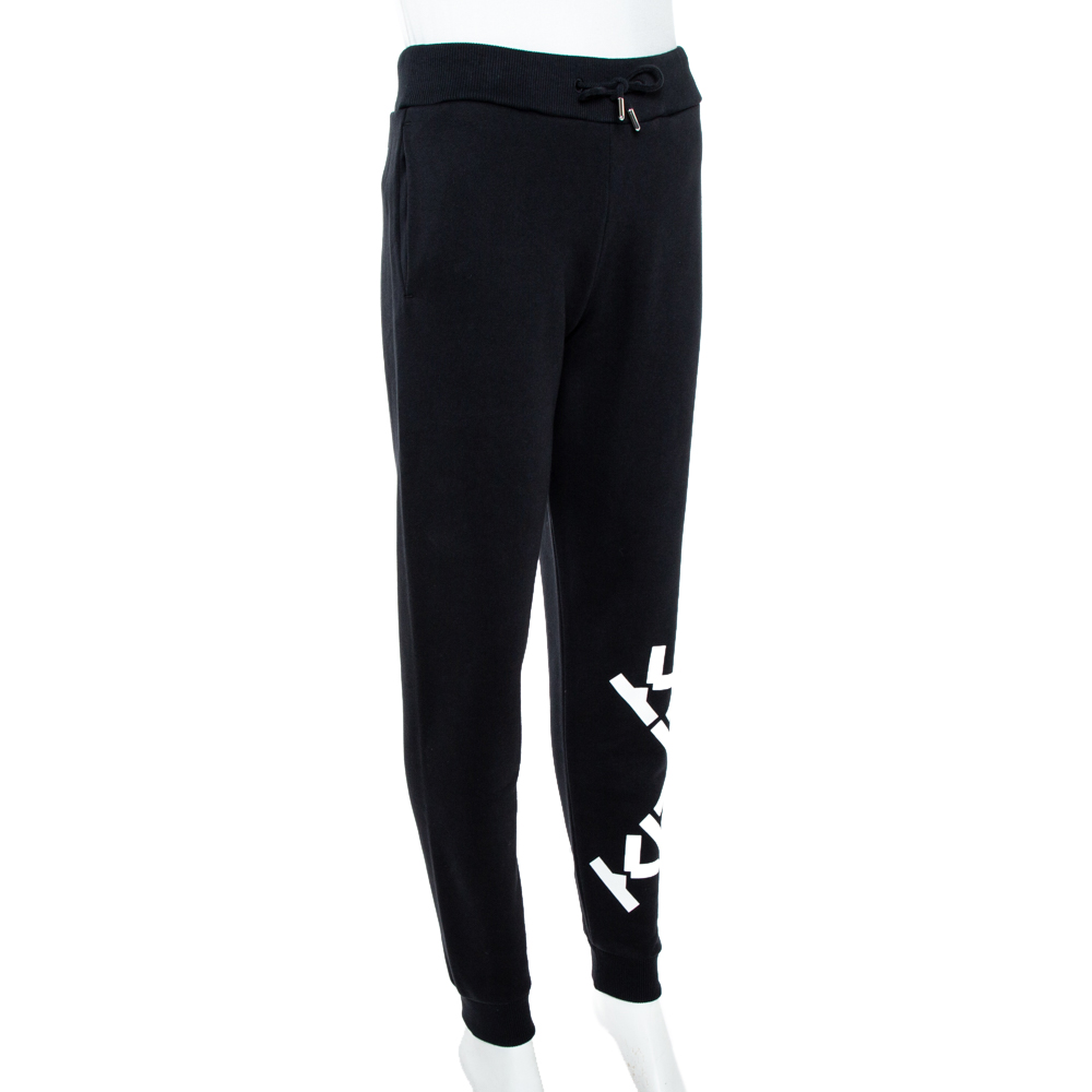 

Kenzo Sport Black Rib Knit 'Big X' Jog Pants