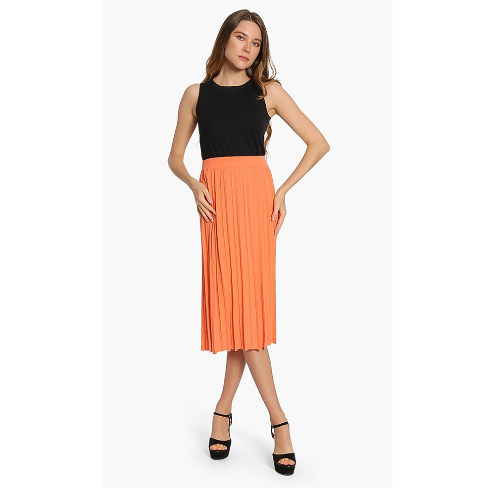 

Kenzo Orange Viscose Blend Skirt