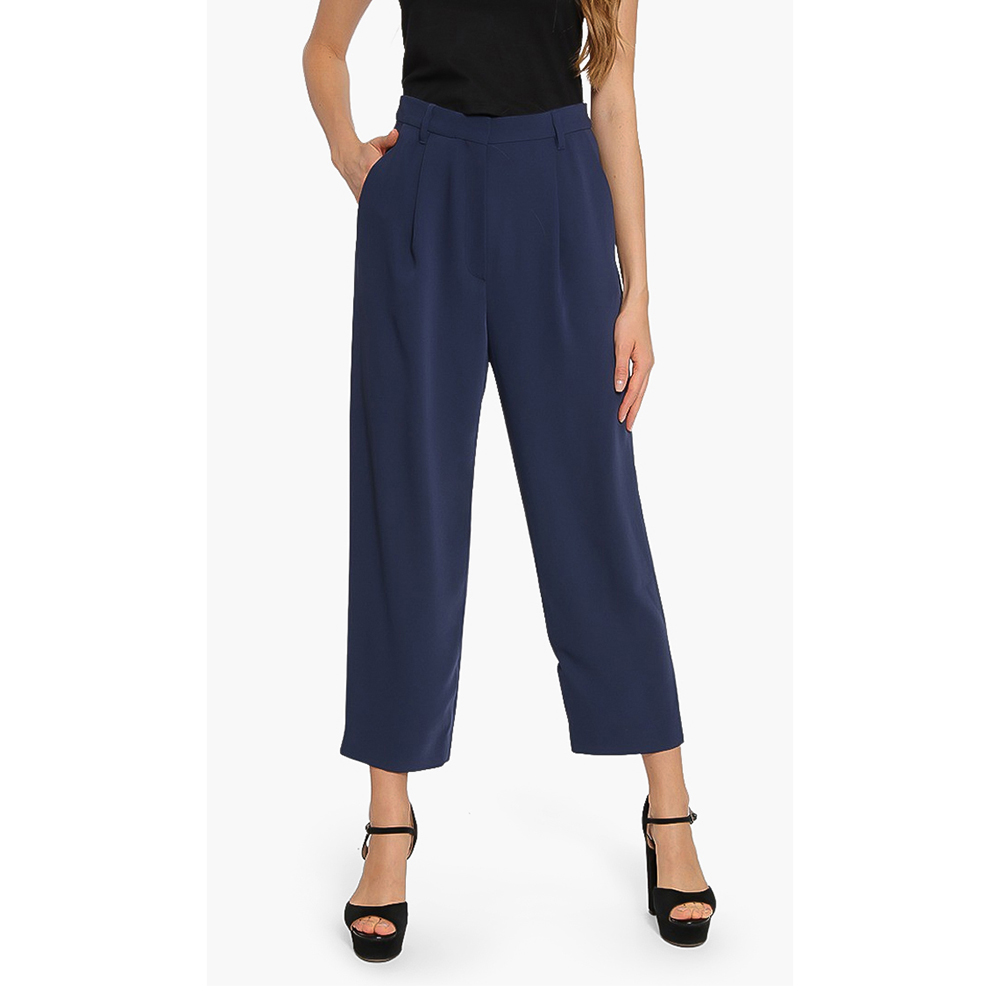 مملوكة مسبقًا بنطلون كينزو أزرق مفصل ناعم مجسم مقاس صغير جداً (اكس سمول) (36)