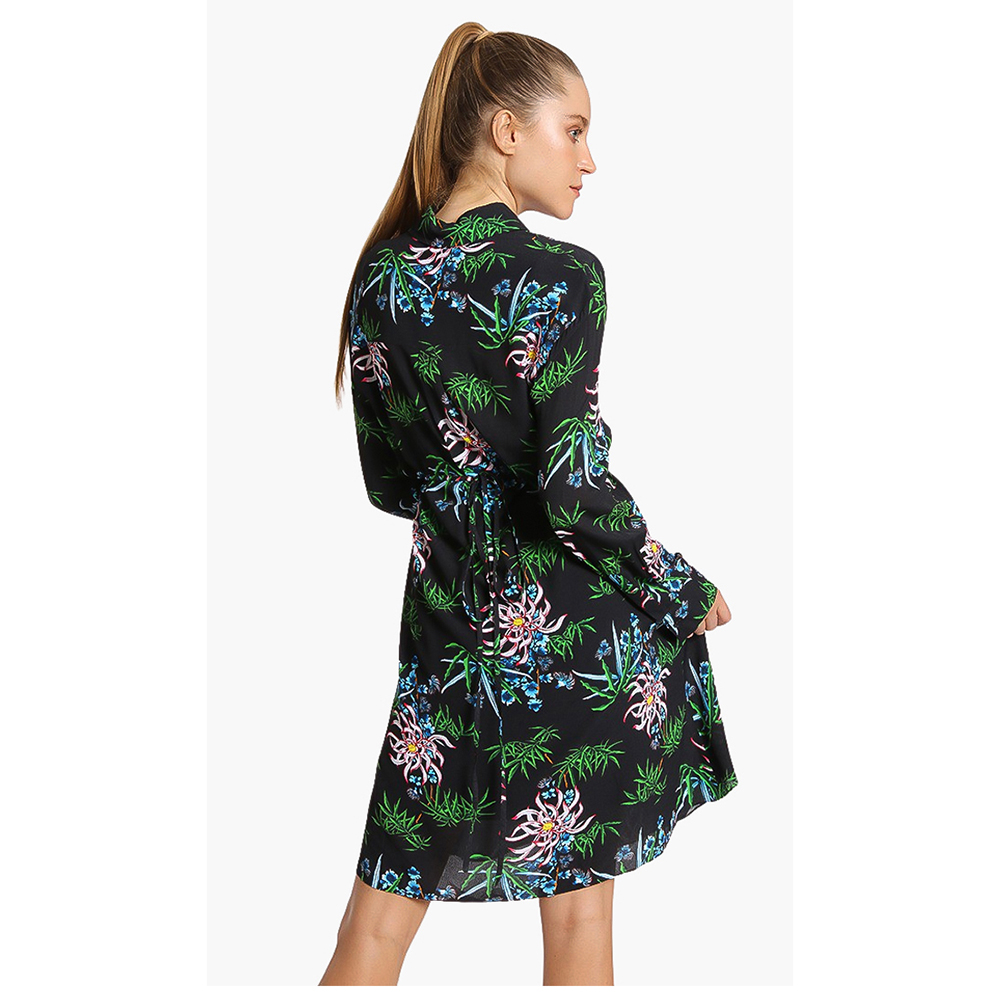 

Kenzo Black Feminine Shirting Dress  (FR 38