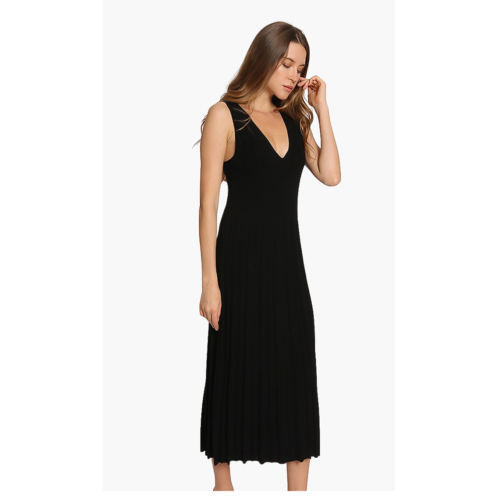 

Kenzo Black Ribbed Sleeveless Dress