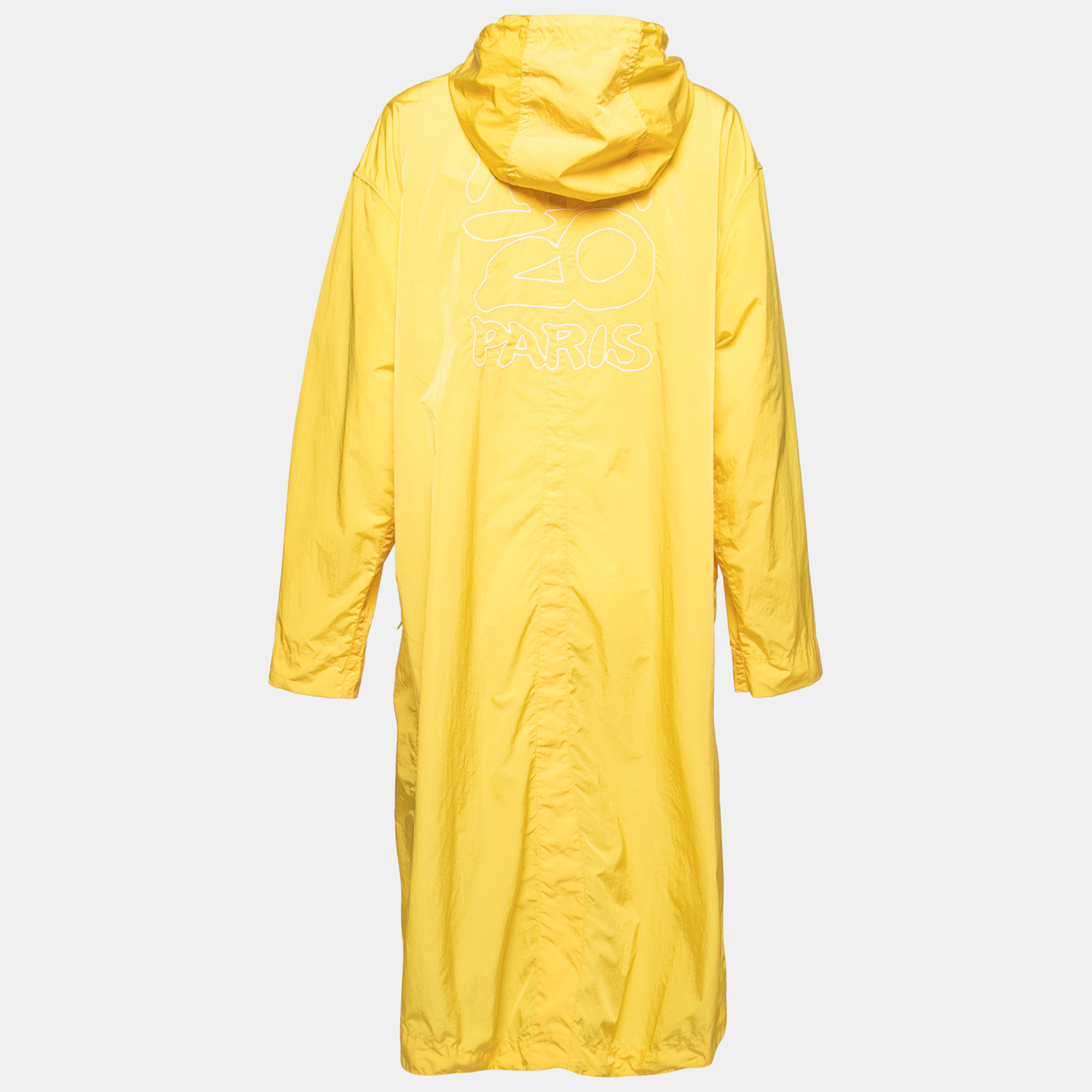 

Kenzo Yellow Synthetic Hooded Raincoat