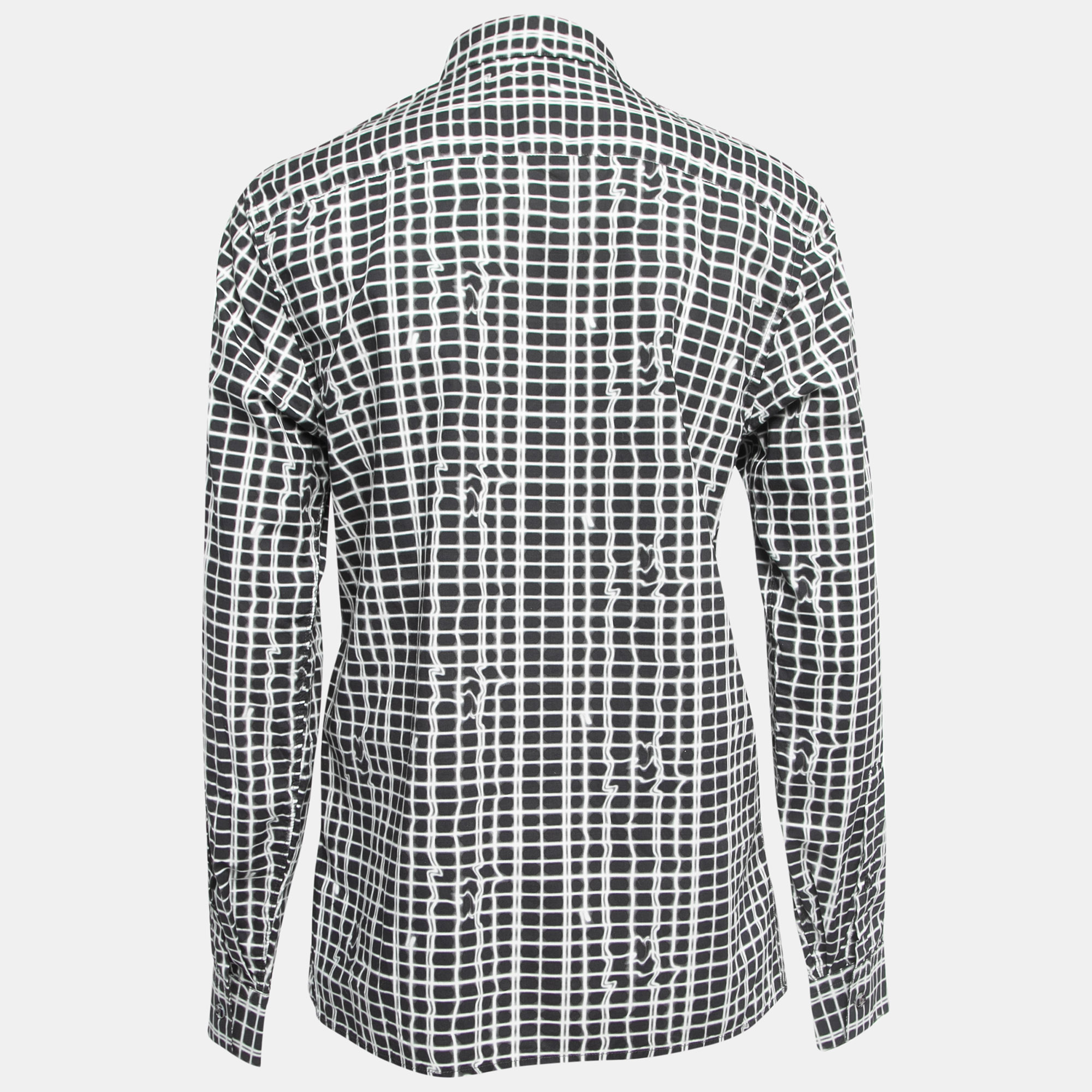 

Kenzo Black/White Abstract Printed Cotton Buttoned Shirt