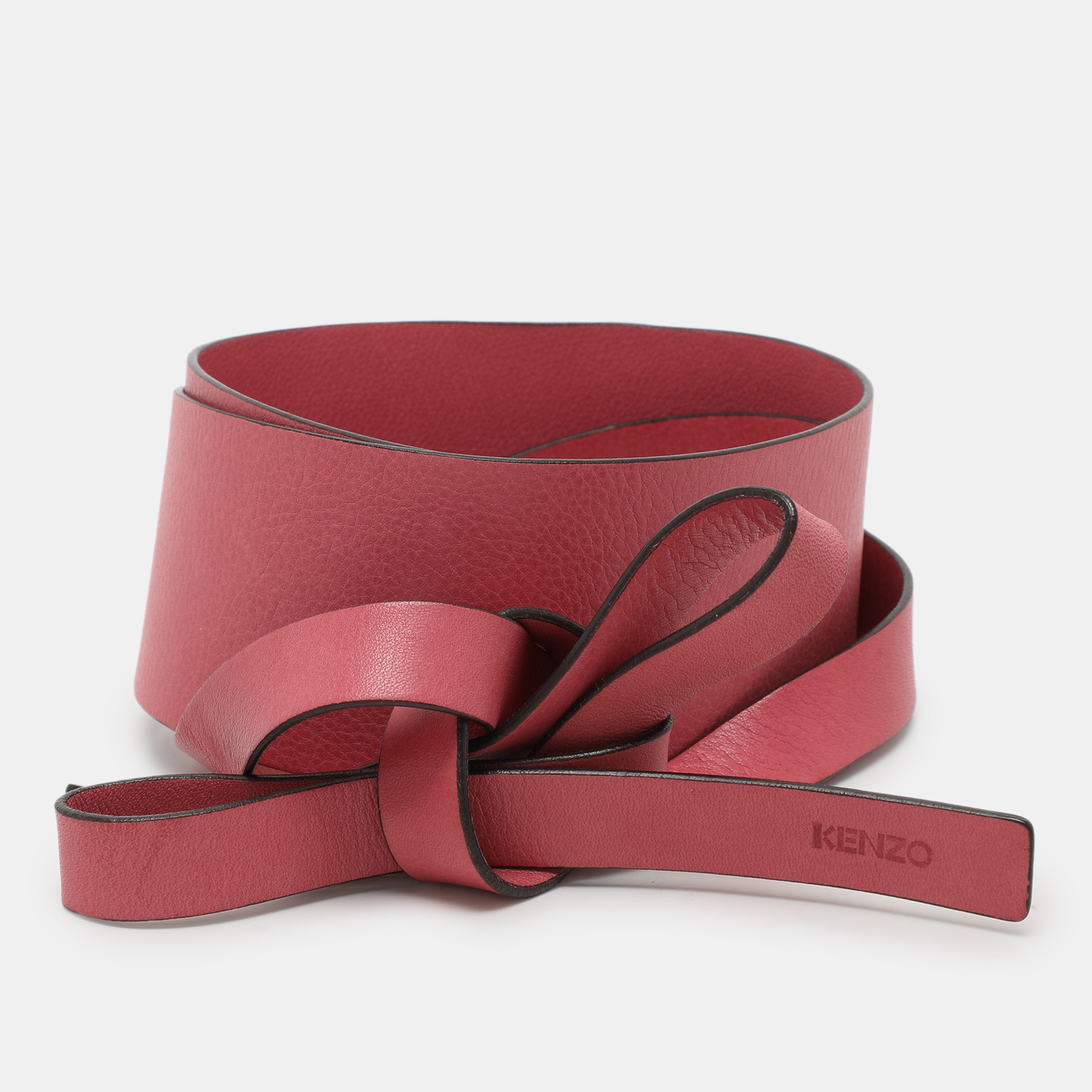 

Kenzo Pink Leather Waist Belt