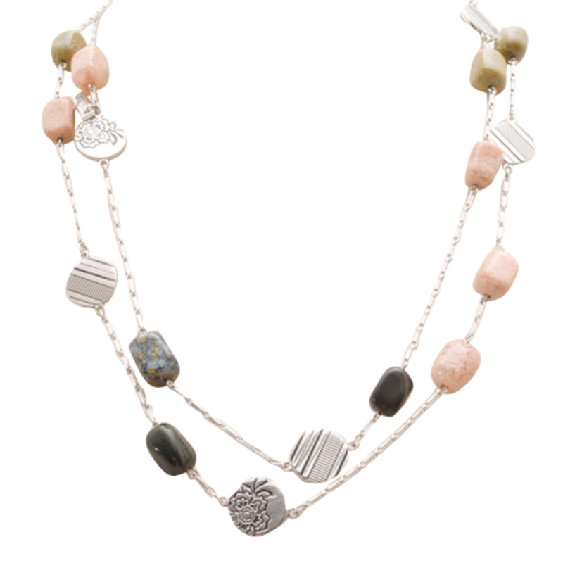 

Kenzo Silver Beads Necklace