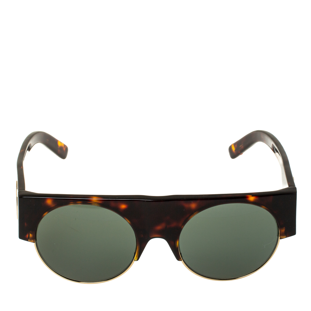 

Kenzo Brown Tortoise/Green KZ3188 Round Sunglasses