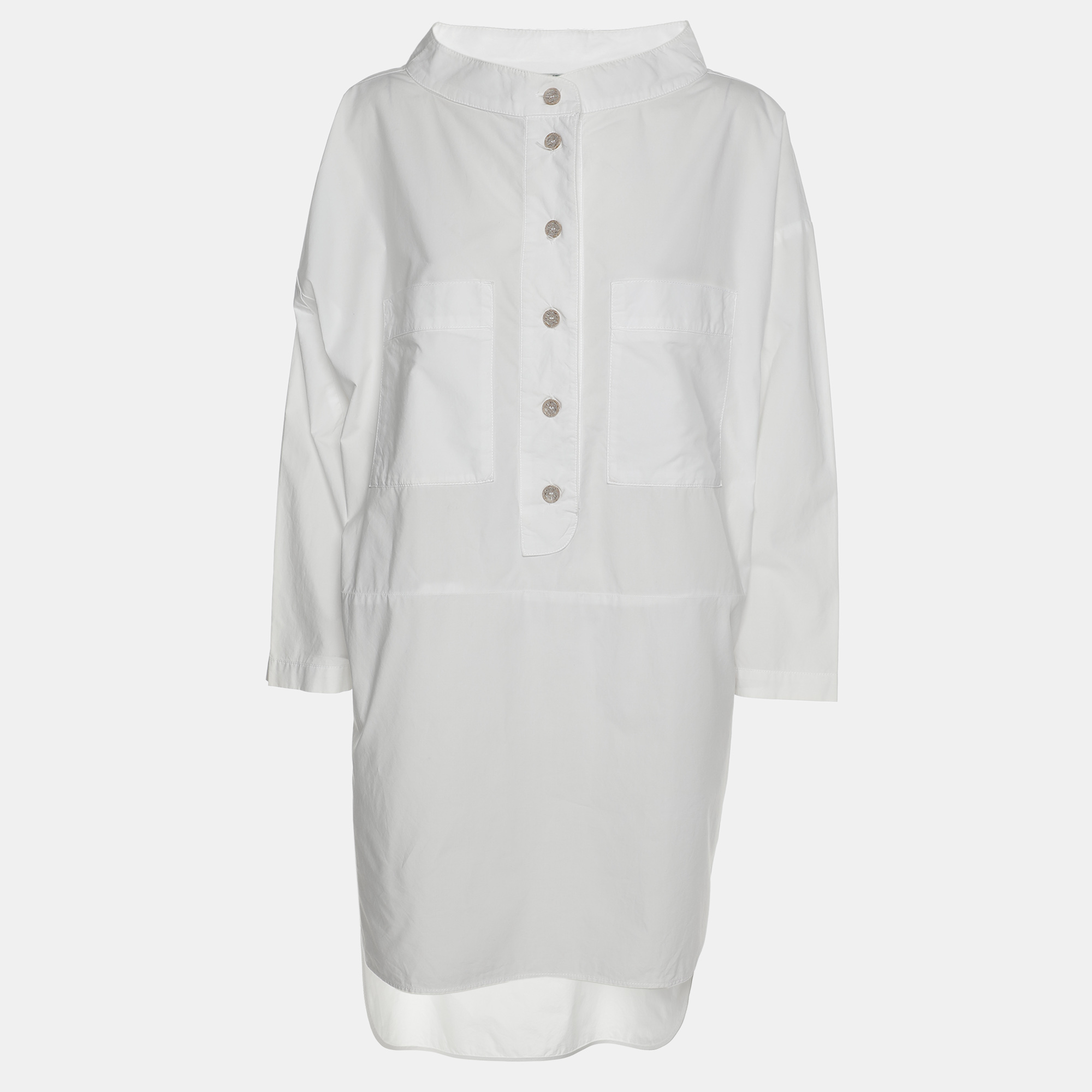 

Kenzo White Cotton Long Sleeve Shirt M