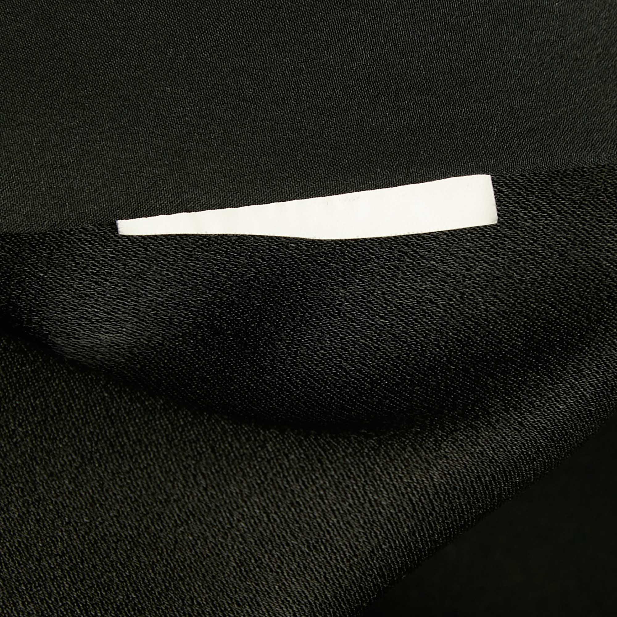 Kenzo Black Eye Logo Embroidered Crepe Sweatshirt S 