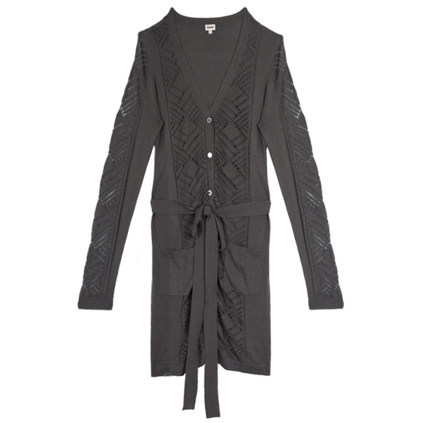 Pre Owned Kenzo Button Down Knit Cardigan L