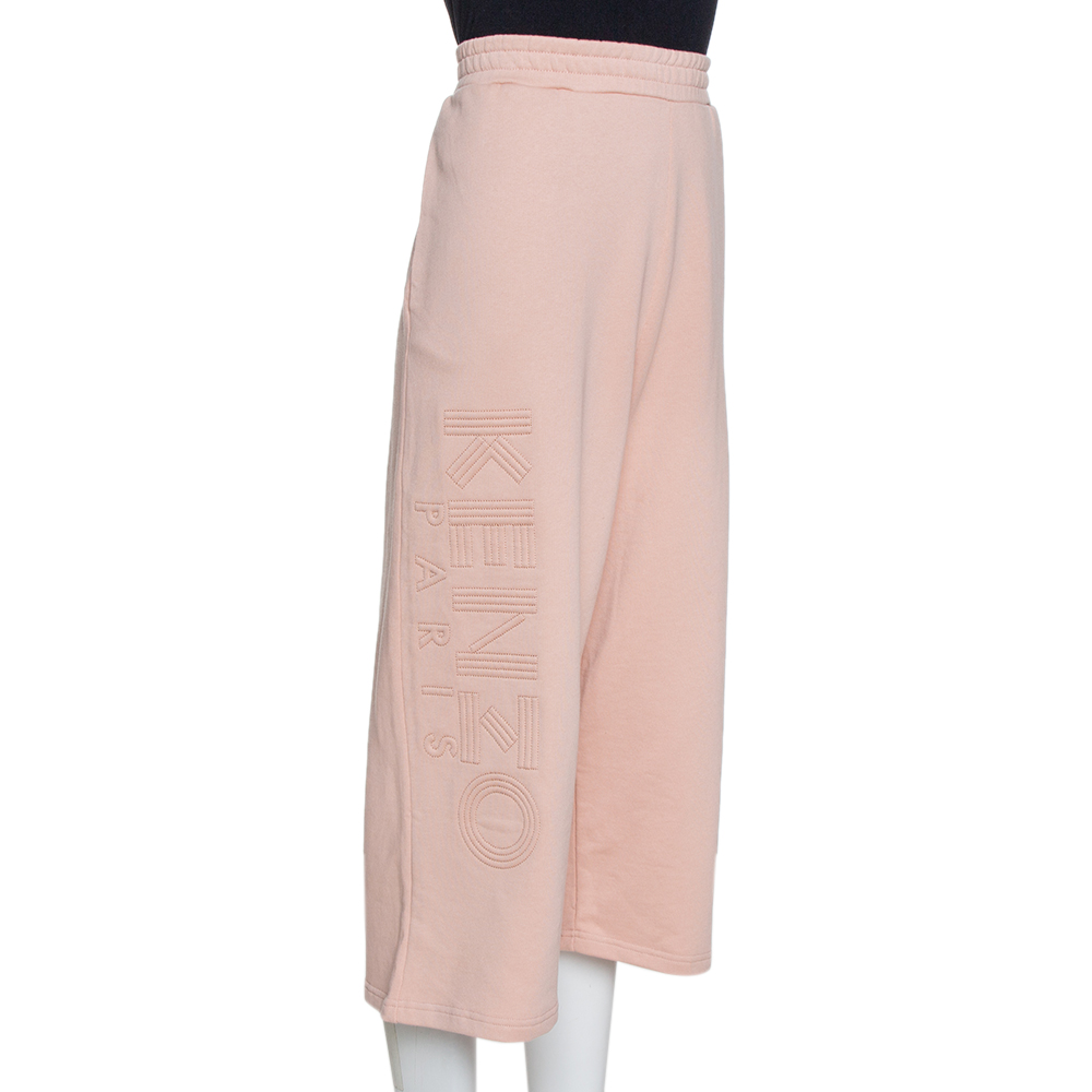 

Kenzo Dusty Pink Knit Cropped Track Pants