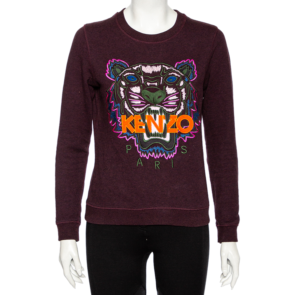 kenzo sweatshirt burgundy