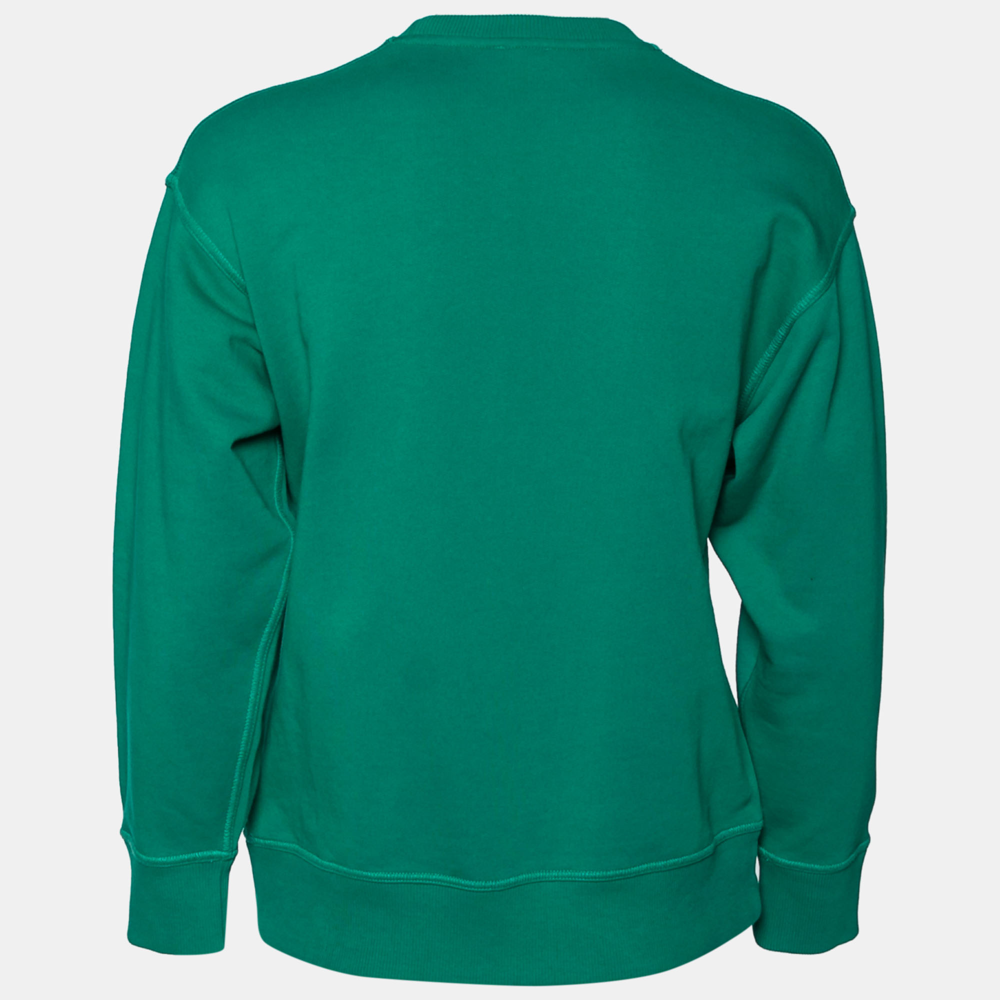 

Kenzo Green Cotton Tiger Embroidered Crewneck Sweatshirt
