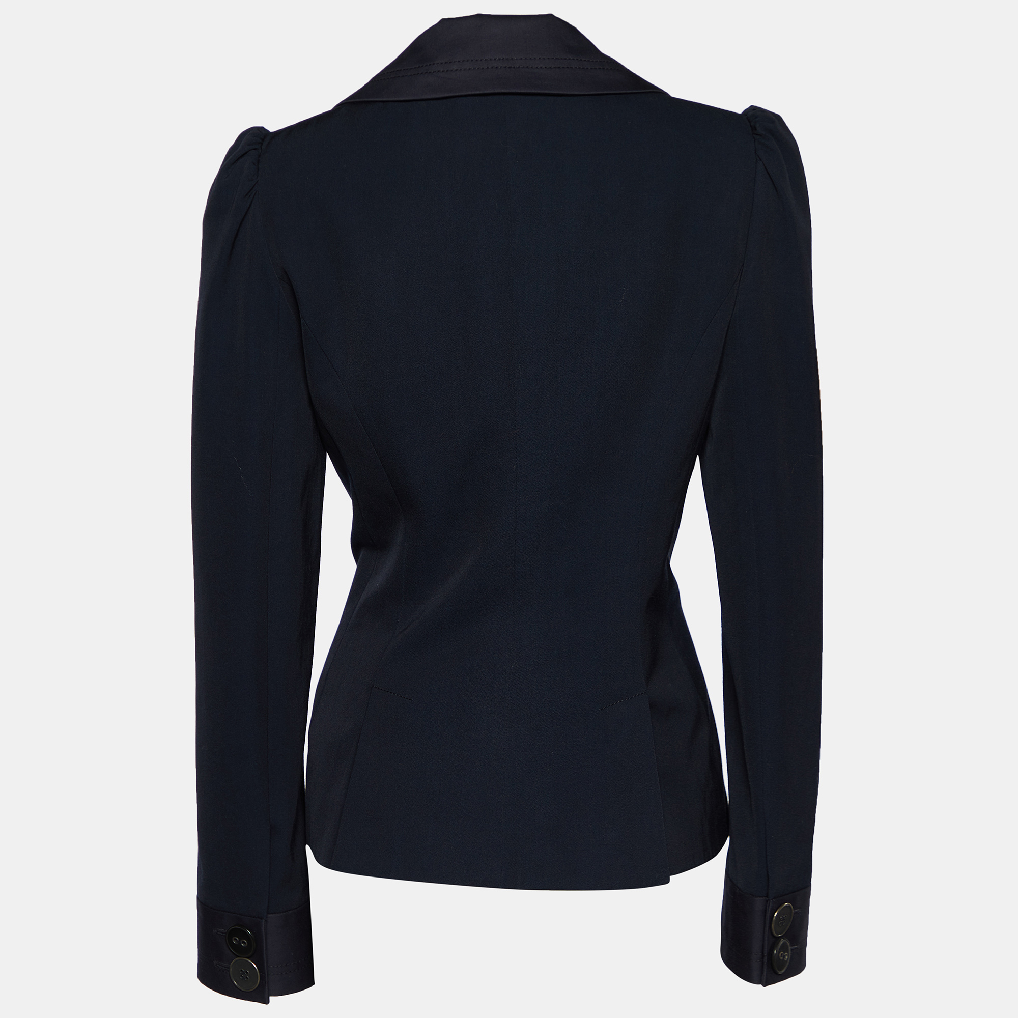 

Kenzo Navy Blue Wool & Cotton Double Breasted Blazer