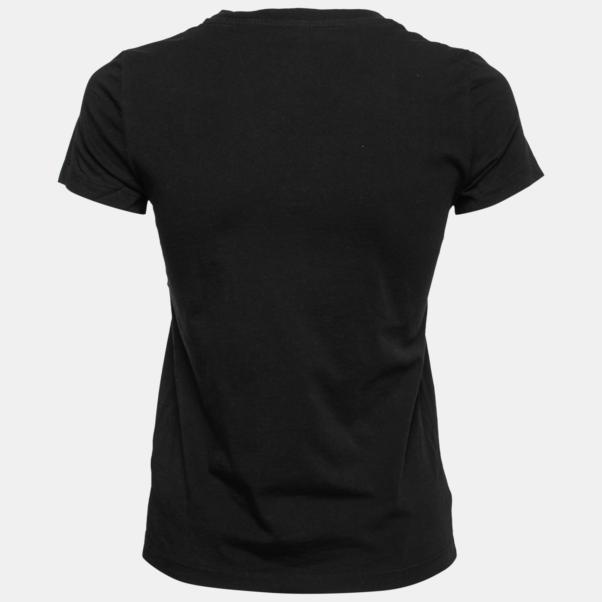 

Kenzo Black Tiger Logo Print Cotton T-Shirt