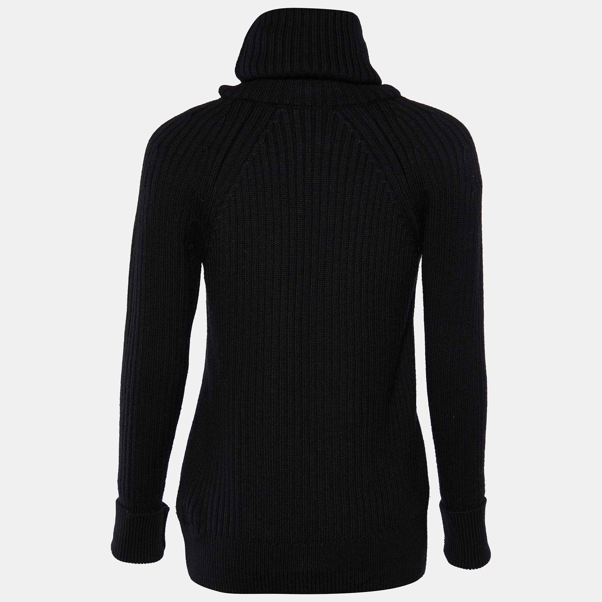 

Kenzo Black Wool Knit Turtleneck Sweater