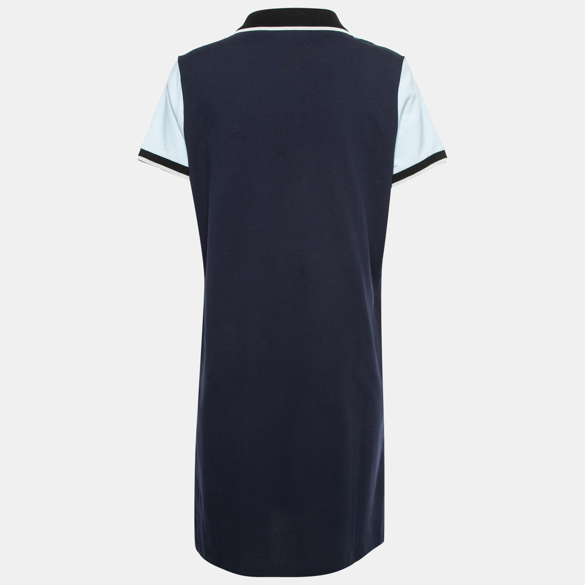

Kenzo Tricolor Cotton Pique Short Sleeve Polo Dress, Multicolor