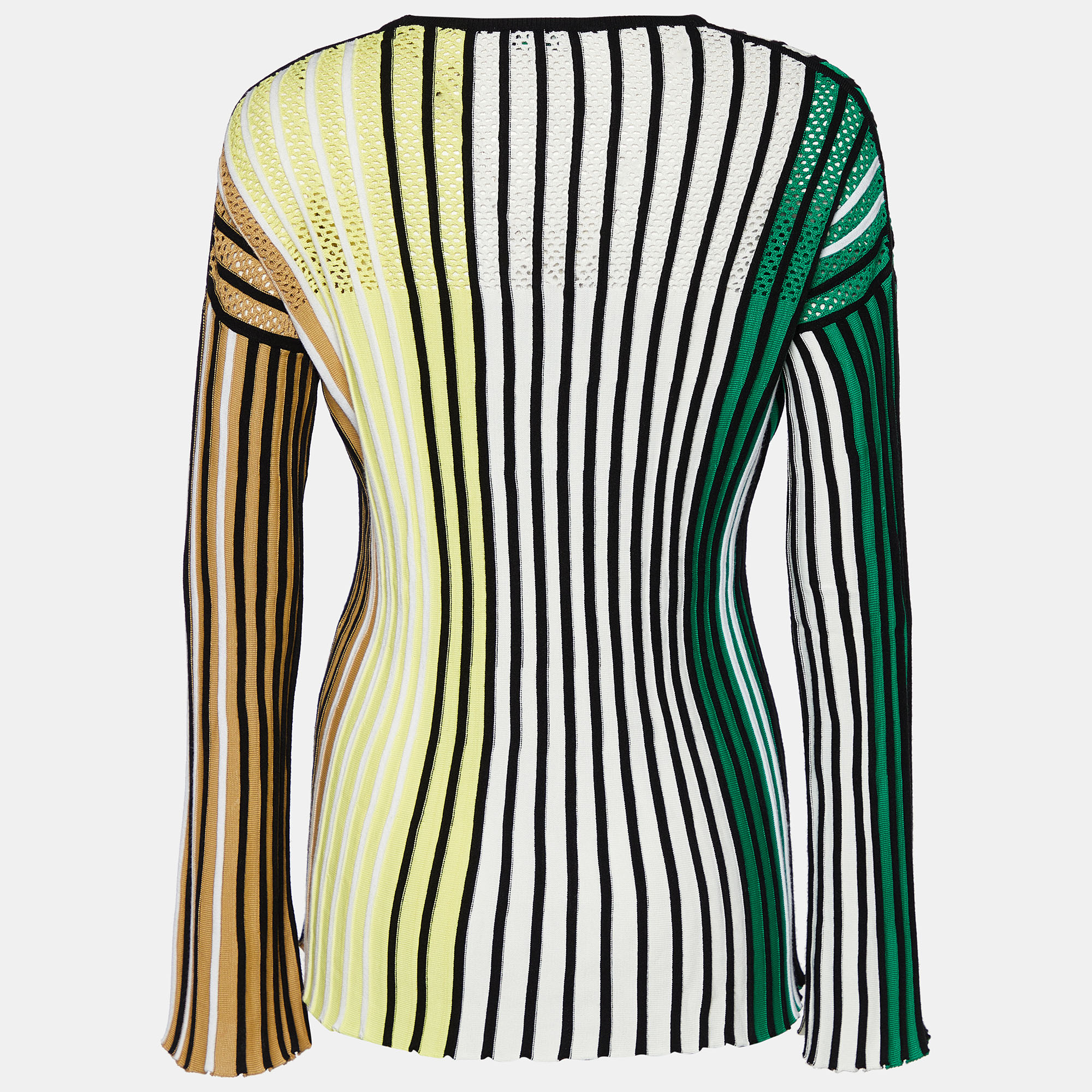 

Kenzo Multicolor Striped Knit Long Sleeve Sweater