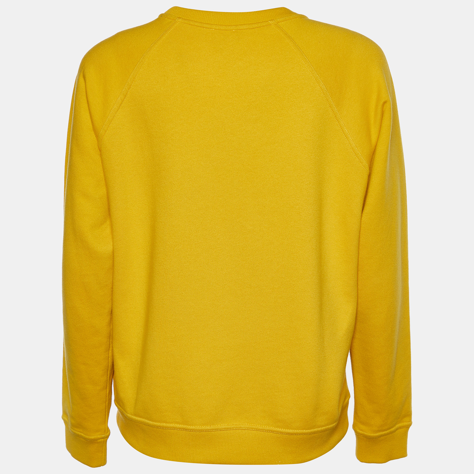 

Kenzo Yellow Tiger Applique Cotton Knit Sweatshirt
