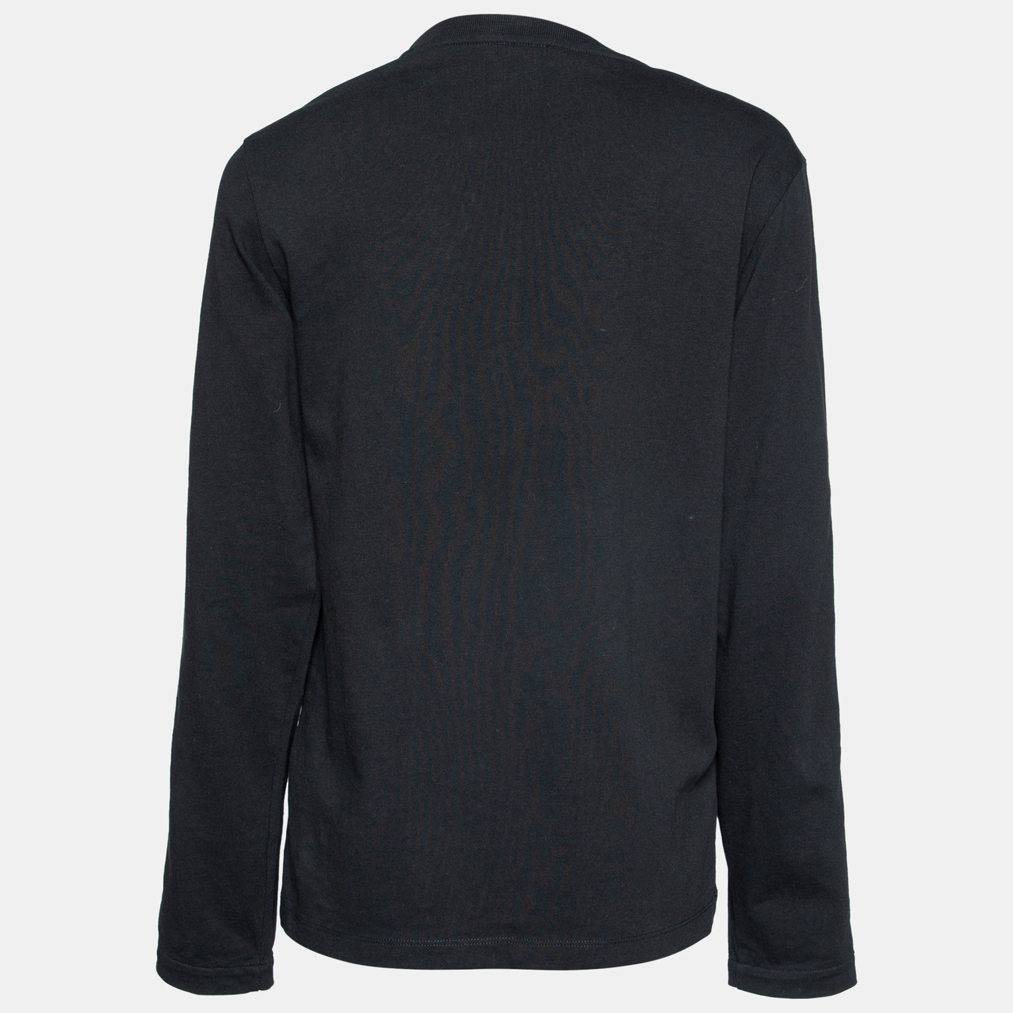 

Kenzo Black Logo Printed Cotton Knit Sweatshirt