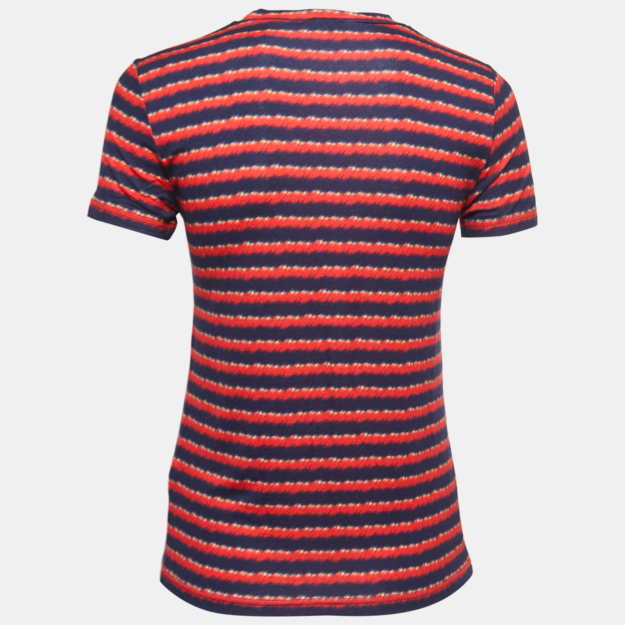 

Kenzo Red/Navy Blue Striped Jersey T-shirt