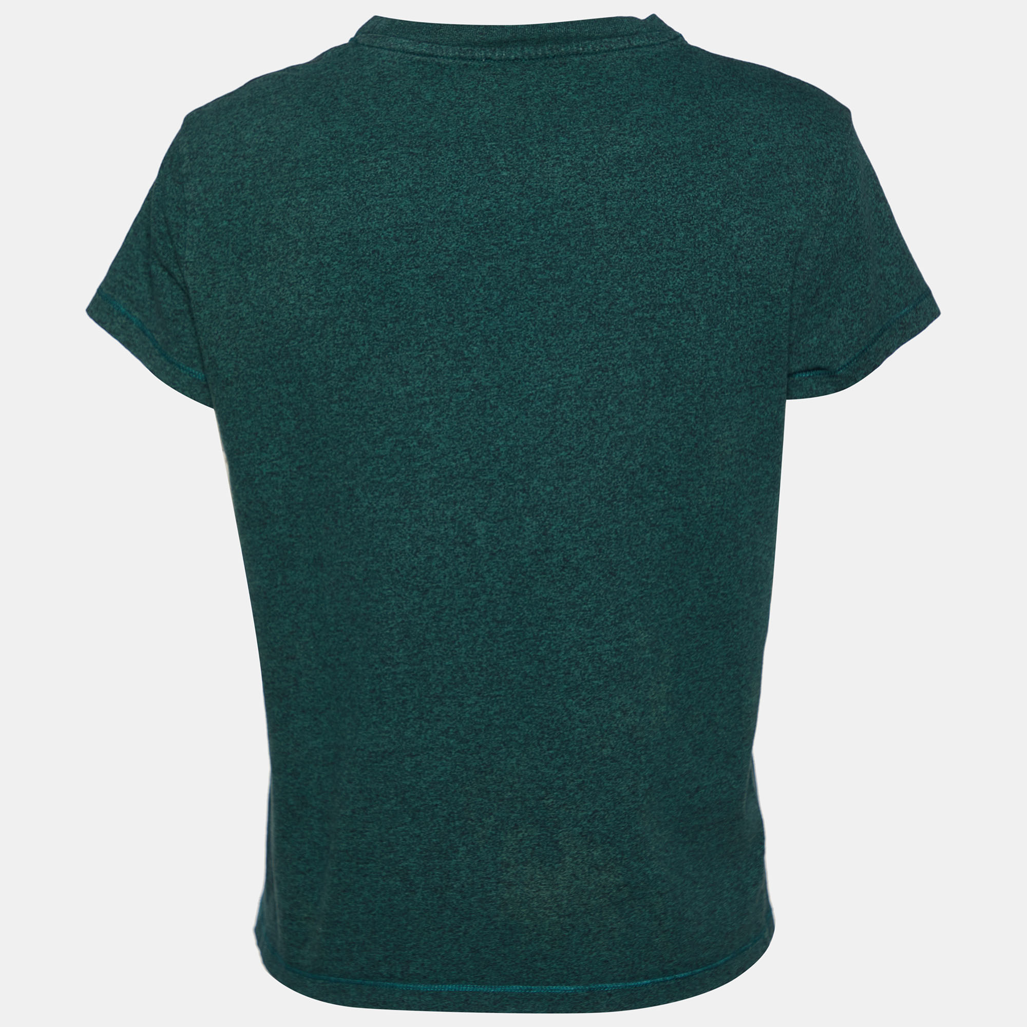 

Kenzo Dark Green Tiger Logo Printed Cotton Knit T-Shirt