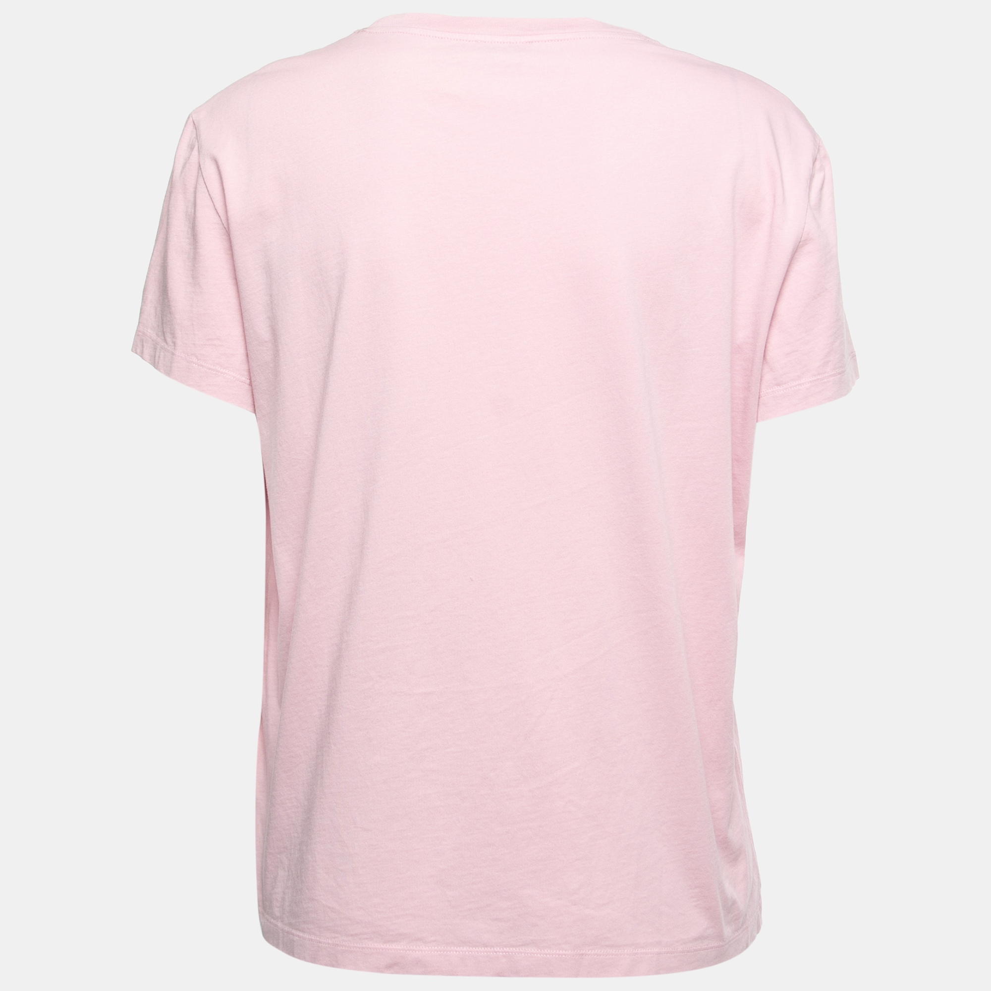 

Kenzo Pink Logo Printed Cotton Crew Neck Half Sleeve T-Shirt