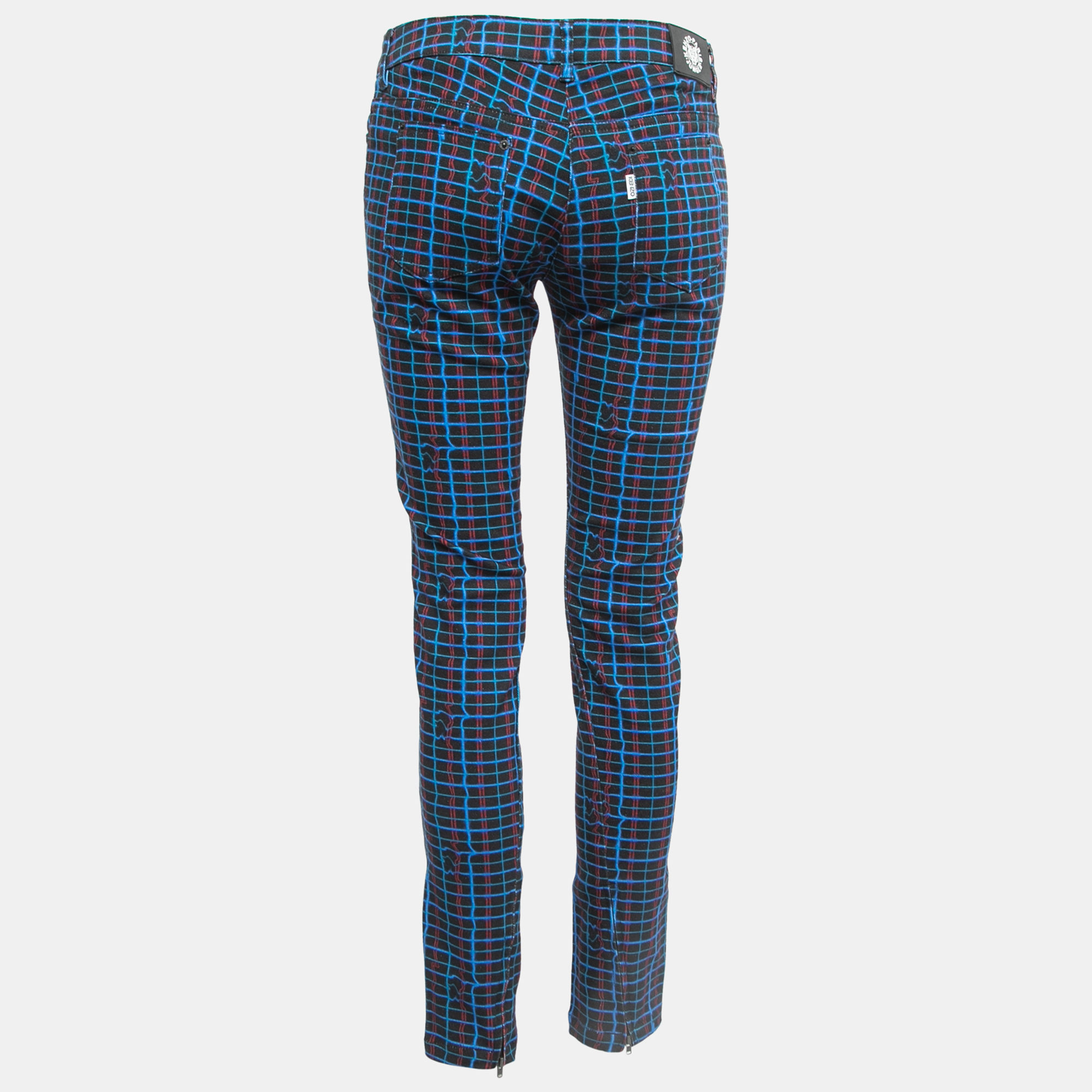 

Kenzo Black/Blue Printed Denim Jeans  Waist 30