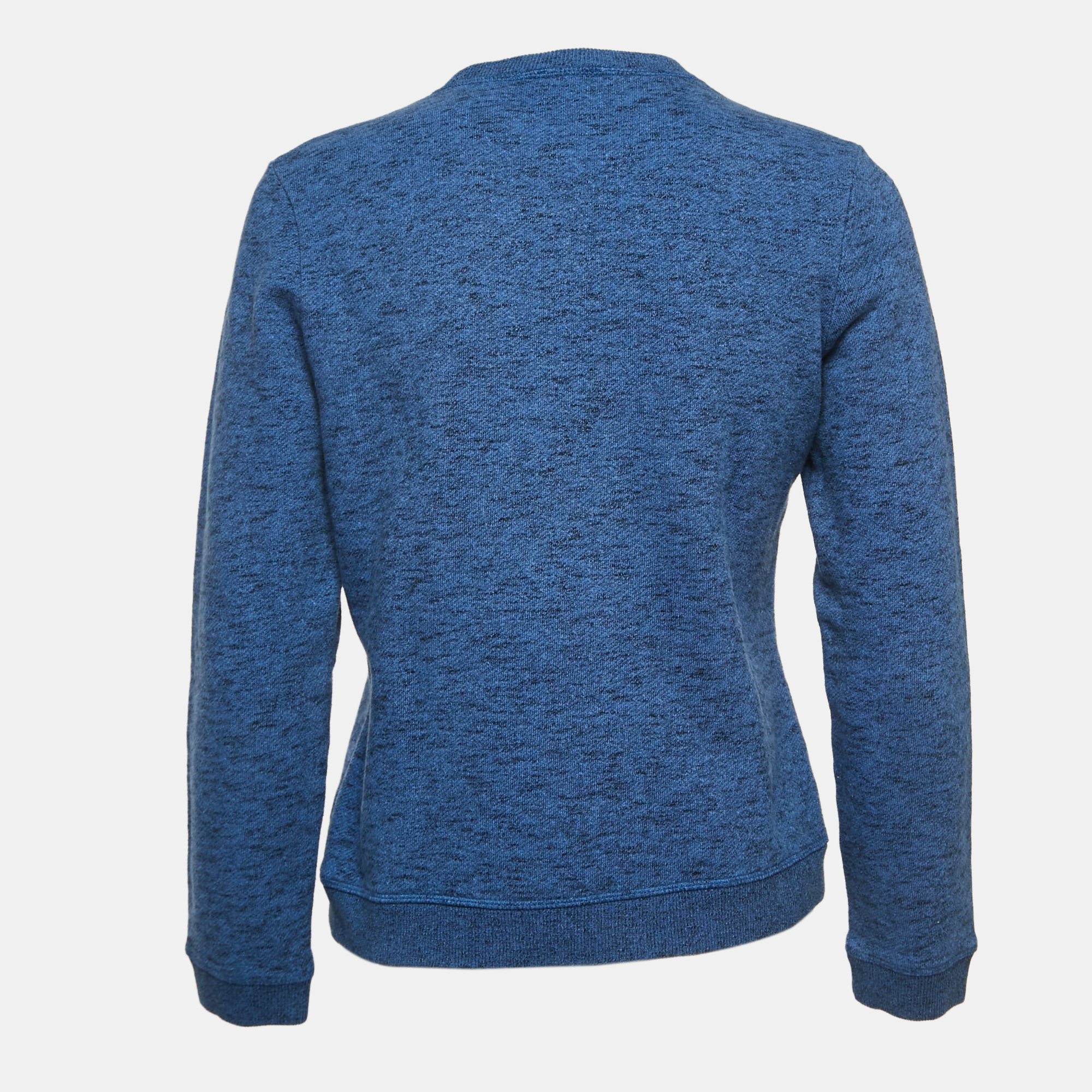 

Kenzo Navy Blue Logo Tiger Embroidered Cotton Crew Neck Sweatshirt