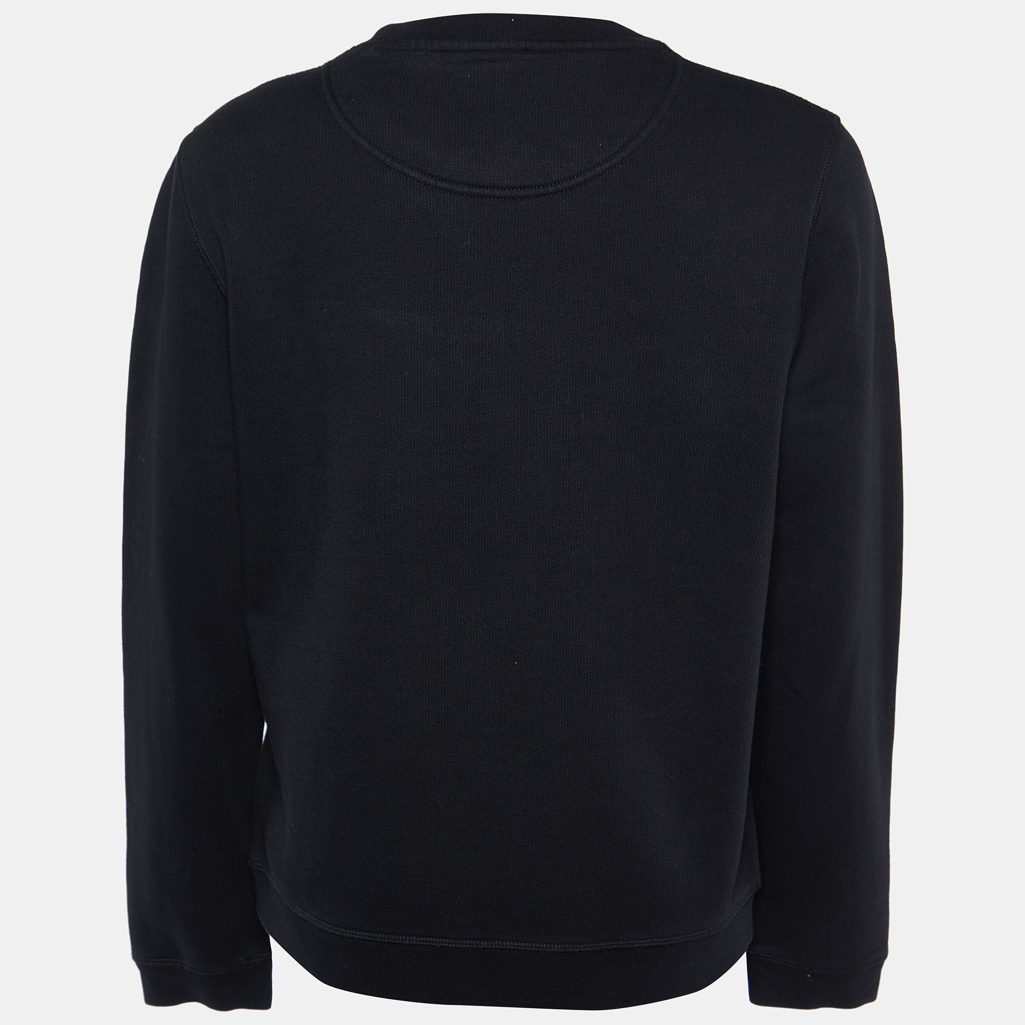 

Kenzo Black Logo Embroidered Cotton Sweatshirt