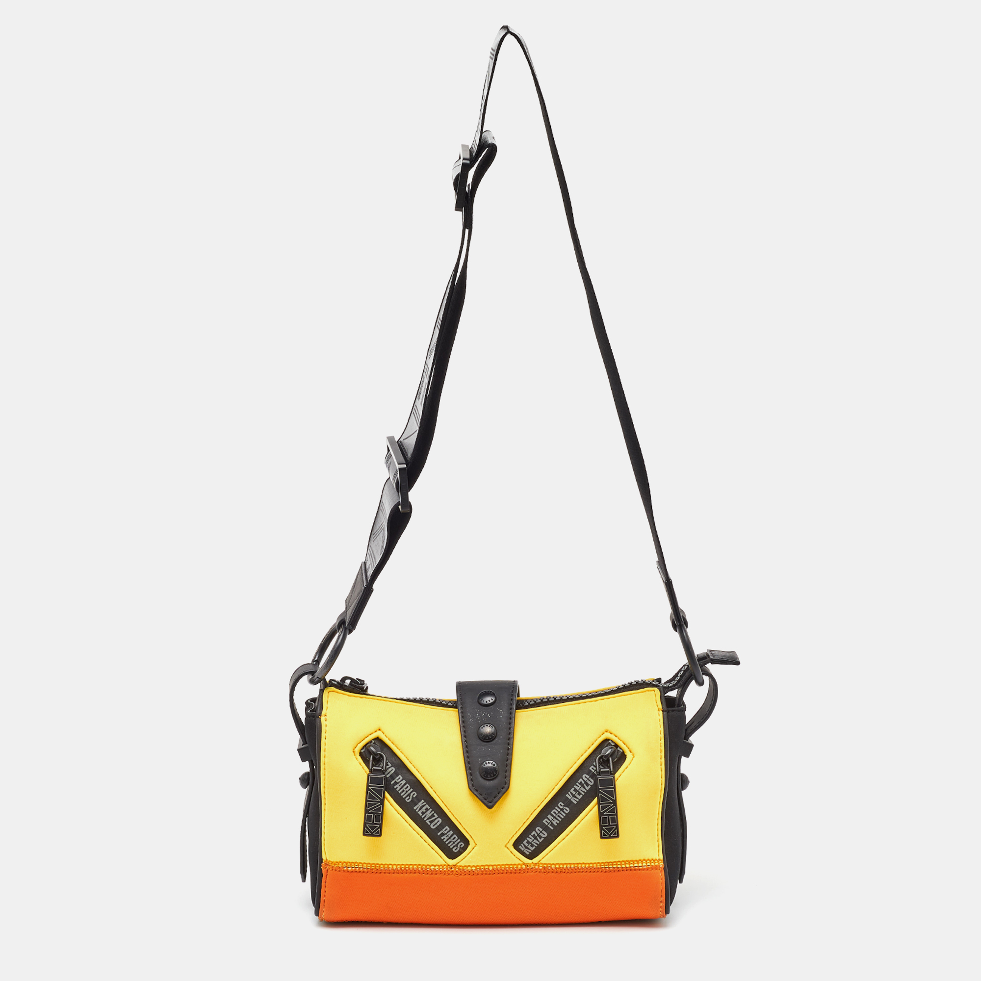 

Kenzo Multicolor Neoprene and Leather Mini Kalifornia Shoulder Bag