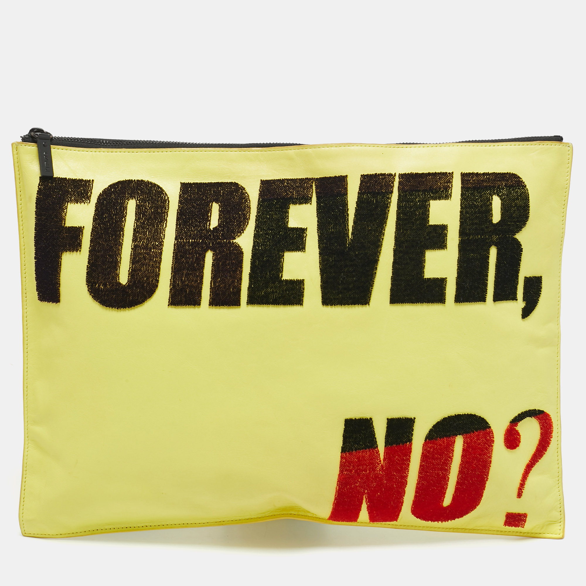 

Kenzo Yellow Leather Oversized Forever No Clutch